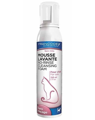 FRANCODEX Spumă de curățare fără clătire pentru pisici 150 ml