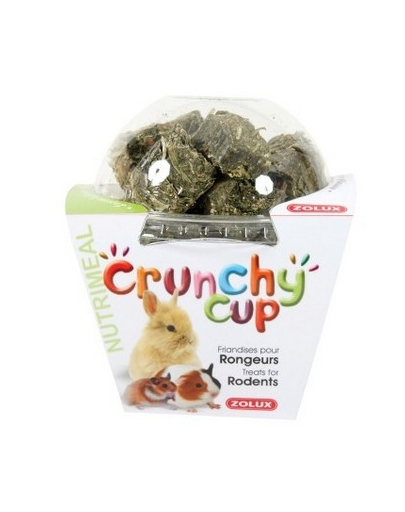 Zolux crunchy cup blocks snack lucernă / morcov 200 g