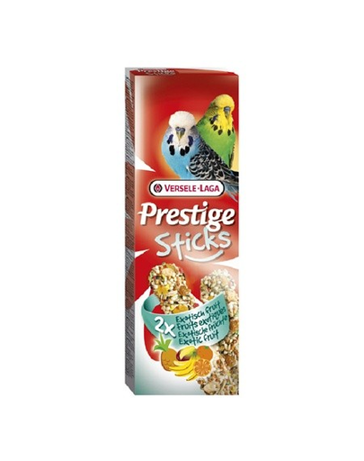 VERSELE LAGA Prestige Sticks Budgies Exotic Fruit 60 g Gustare cu fructe pentru peruș