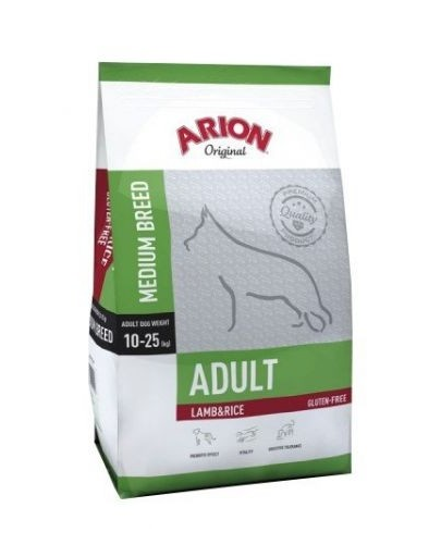 ARION Original Adult Medium - Hrană uscată pentru câini cu miel și orez 3 kg