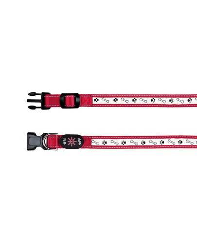 TRIXIE Zgardă cu beculeț pe USB L–XL: 50–60 cm
