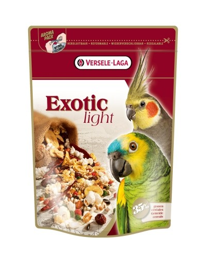 Versele-laga exotic light 750 g - amestec cereale prăjite pentru papagali medii și mari