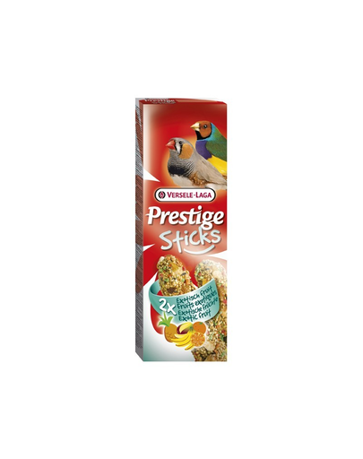 VERSELE LAGA Prestige Sticks Finches Exotic Fruit 60 g Gustare cu fructe exotice pentru păsări tropicale