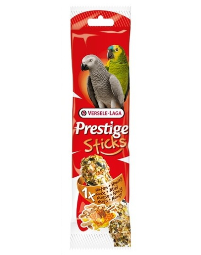 VERSELE LAGA Prestige Stick Parrots Nuts&Honey 70 g Gustare cu nuci și miere pentru papagali medii