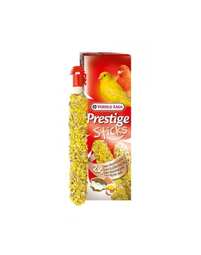 VERSELE LAGA Prestige Sticks Canaries Eggs&Oystershells 60 g cu scoici și ou pentru canari
