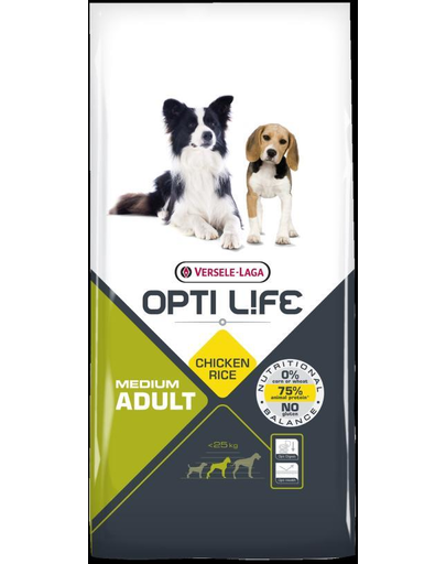 VERSELE-LAGA Opti Life Adult Medium hrana uscata caini adulti de talie medie 2,5 kg