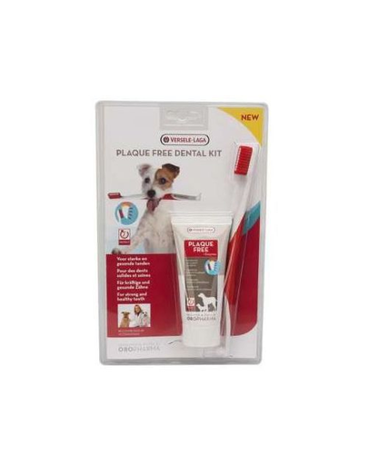 VERSELE-LAGA Plaque Free Dental Care Kit - set pastă de dinți și periuță