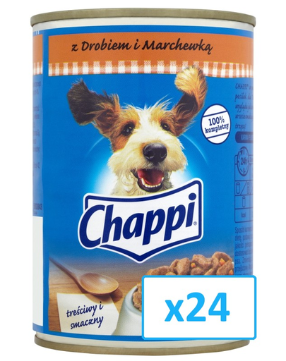 CHAPPI pasăre și morcov 400 g x24
