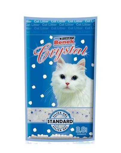 BENEK Super crystal Silicat pentru litiera 3.8l