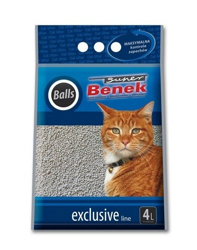 BENEK Super Exclusive Balls Asternut igenic pentru litiera 4l