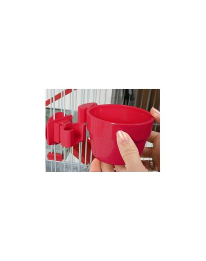 ZOLUX Bol plastic suspendat dia. 9,5 cm culoare roșu imagine