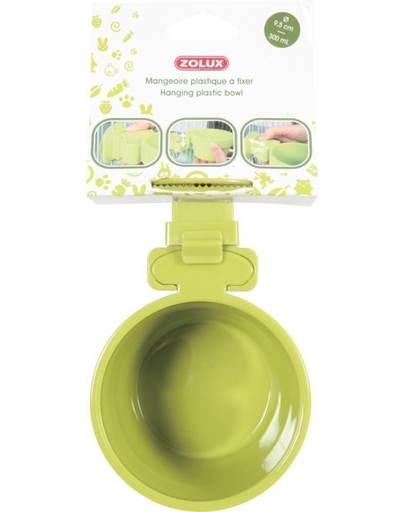 ZOLUX Bol plastic suspendat dia. 9,5 cm aquamarin