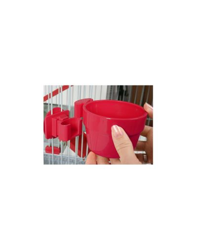 ZOLUX Bol plastic suspendat dia. 12 cm culoare roșu