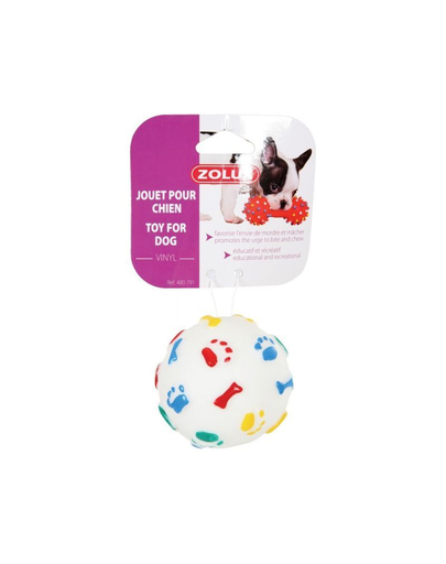ZOLUX Jucărie vinil minge cu bumbi 7.5 cm