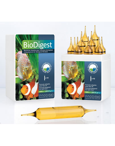 PRODIBIO Biodigest Fiole pentru curatarea acvariului, 10 buc.
