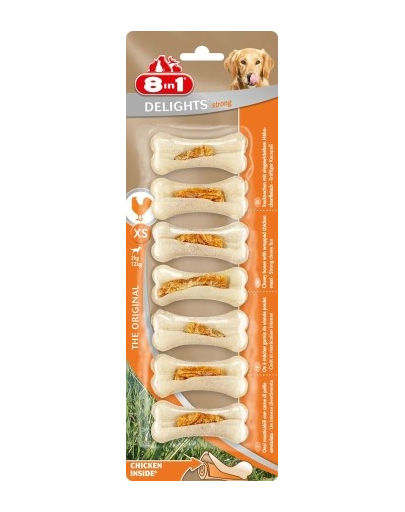 8IN1 Delicatese Delight Tstrong Bones XS 7 buc.