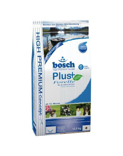 BOSCH Soft Hrana uscata cu pastrav & cartofi pentru cainii adulti 12.5 kg