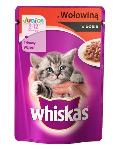 WHISKAS Junior cu Vită În Sos 100g