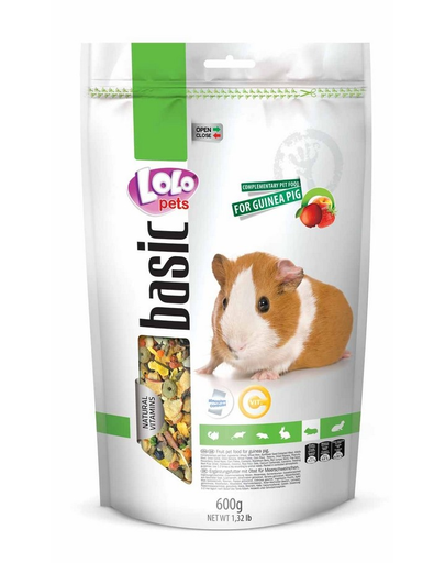 LOLO PETS Mâncare fructe pentru porcușori de guinea 600 g