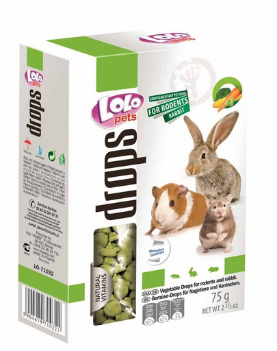 LOLO PETS Dropsuri pentru rozătoare cu legume
