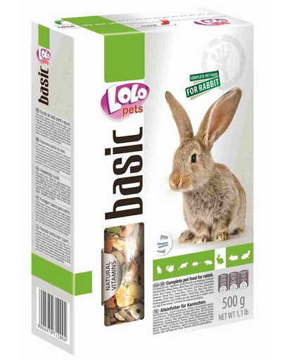 LOLO PETS Mâncare pentru iepure 500 g