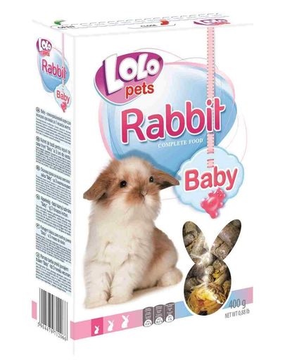 LOLO PETS Mâncare pentru iepure - baby 400 g