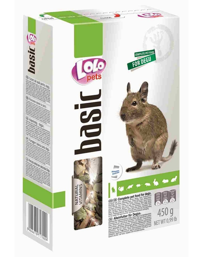 LOLO PETS Mâncare pentru degus 450 g