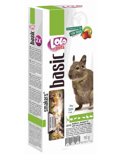 LOLO PETS Smakers pentru veveriță degu fructe nuci