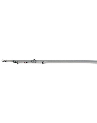 TRIXIE Lesă control Experience, XS-S 2.00 m/15 mm, argintiu