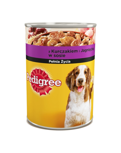 PEDIGREE cu pui și miel în sos 400 g