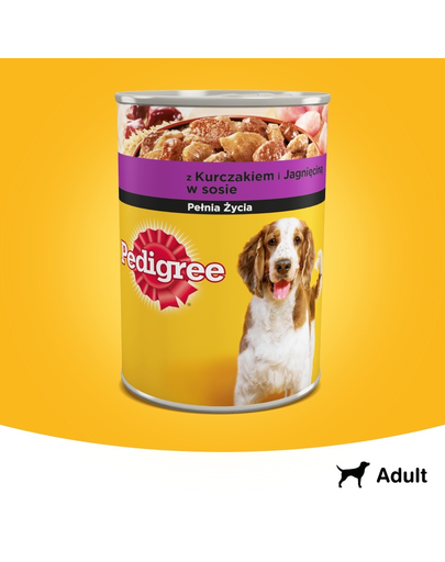 PEDIGREE cu pui și miel în sos 400 g