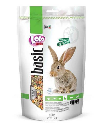 LOLO PETS Mâncare pentru iepure 600 g