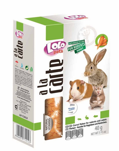 LOLO PETS Diners fulgi morcov