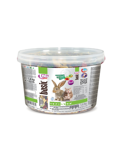 LOLO PETS Mâncare 2in1 pentru hamster și iepure 1,9kg