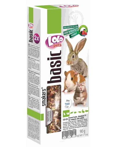 LOLO PETS Smakers fructe de pădure pentru rozătoare și iepure