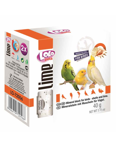 LOLO PETS Calciu pentru păsări midii