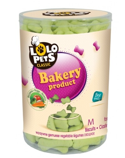 LOLO PETS Cookies pentru câini oase M legume 950 g