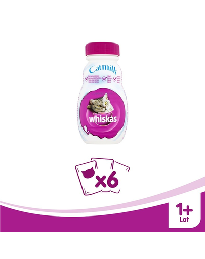 WHISKAS Lapte pentru pisici 6 x 200 ml