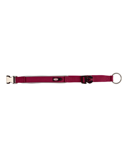 TRIXIE Zgardă Experience , foarte lată, XS-S 30–40 cm/25 mm, bordo