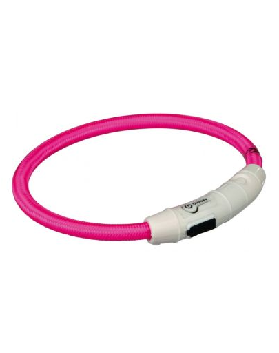TRIXIE Inel cu beculețe USB M-L: 45 cm/o 7 mm, roz