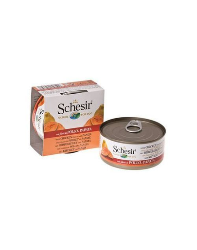 SCHESIR Fruit pui cu papaya 150 g