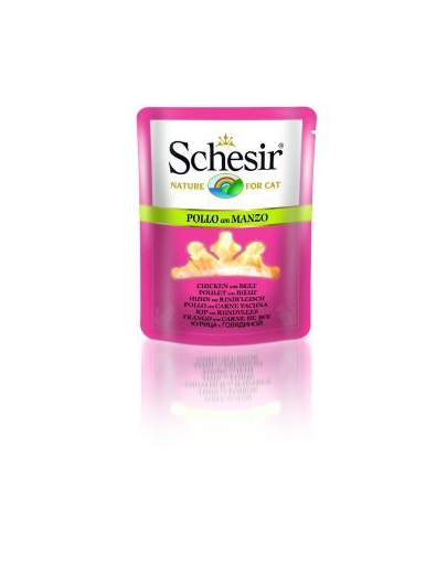 SCHESIR pui cu vită în bulion 70 g