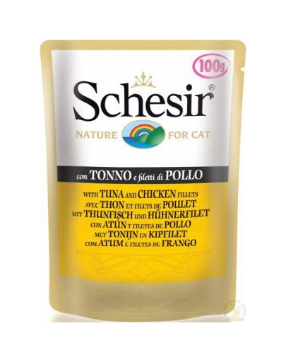 SCHESIR Ton cu fileuri de pui 100 g