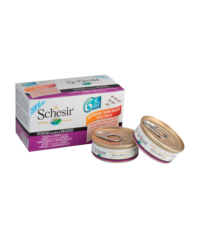 SCHESIR Ton cu mușchi de vită 50 g X6
