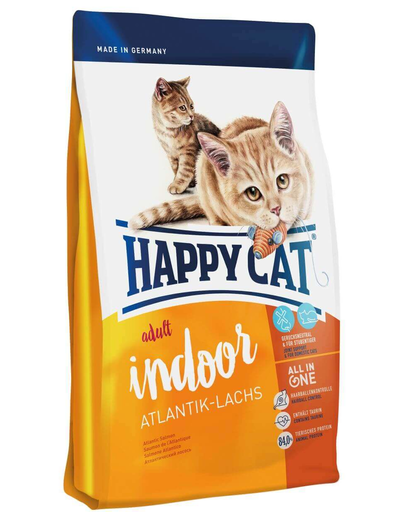 HAPPY CAT Fit & Well Indoor Adult somon 4 kg imagine
