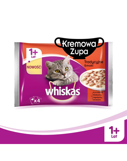 WHISKAS Supă cremoasă tradițională 52 x 85 g