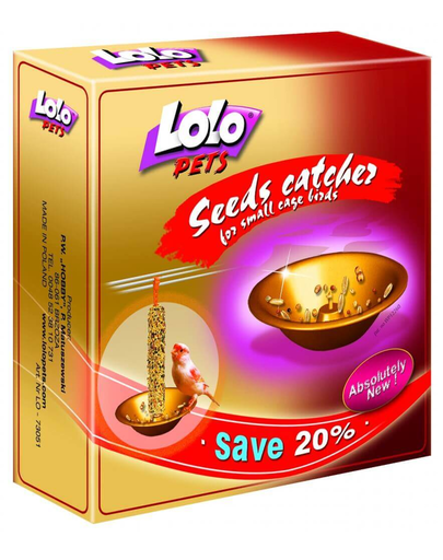 LOLO PETS Colector semințe pentru păsări de colivie