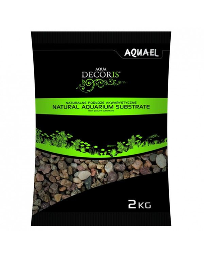 AQUAEL Pietriș natural multicolor 5-10 mm 2 kg