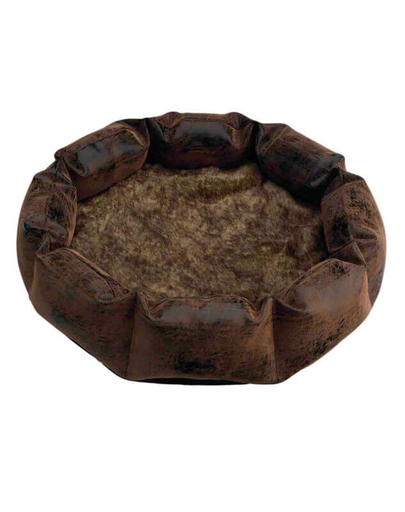 HAPPY HOUSE bed M blană/piele maro