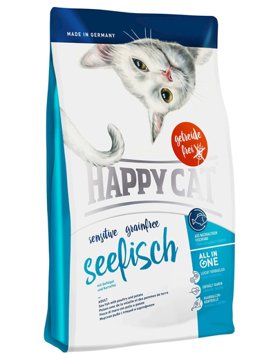 HAPPY CAT Sensitive Grainfree pește sea 4 kg